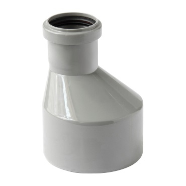 Переход PP-H эксцентрический серый Дн 50х40 б/нап в/к VALFEX 25050040